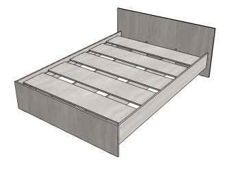 Кровать двухспальная 1550х2050х710