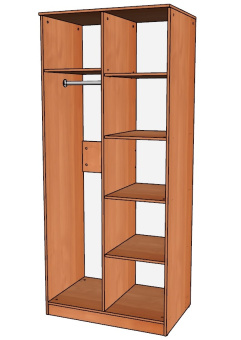 Шкаф комбинированный 900х600х2100